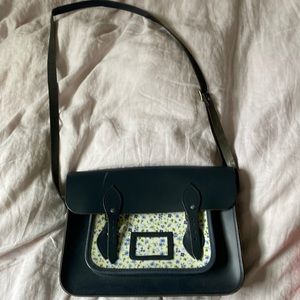 Cambridge Satchel Company Navy and Floral Bag